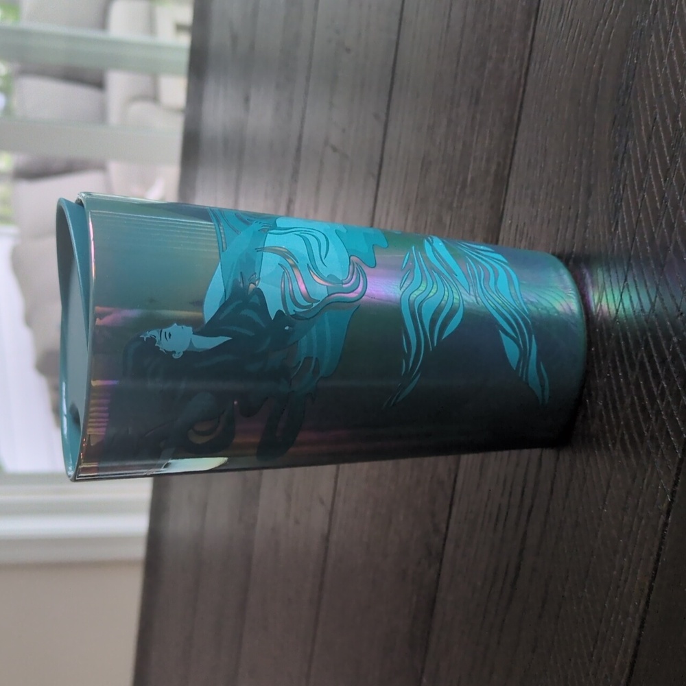 Starbucks Iridescent Ceramic Travel Mug with Siren / Mermaid Design